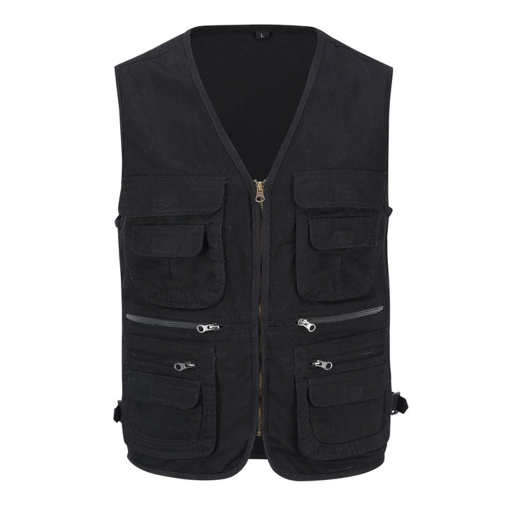 YOUTHUP Anglerweste Herren Outdoor Weste Multi-Tasche Ärmellose Jagd Herrenwesten Leicht Safari Wand