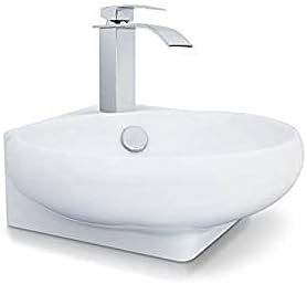 Art-of-Baan® Keramik-Eckwaschbecken I edles Waschbecken mit Lotus-Effekt I hochwertiges Handwaschbec