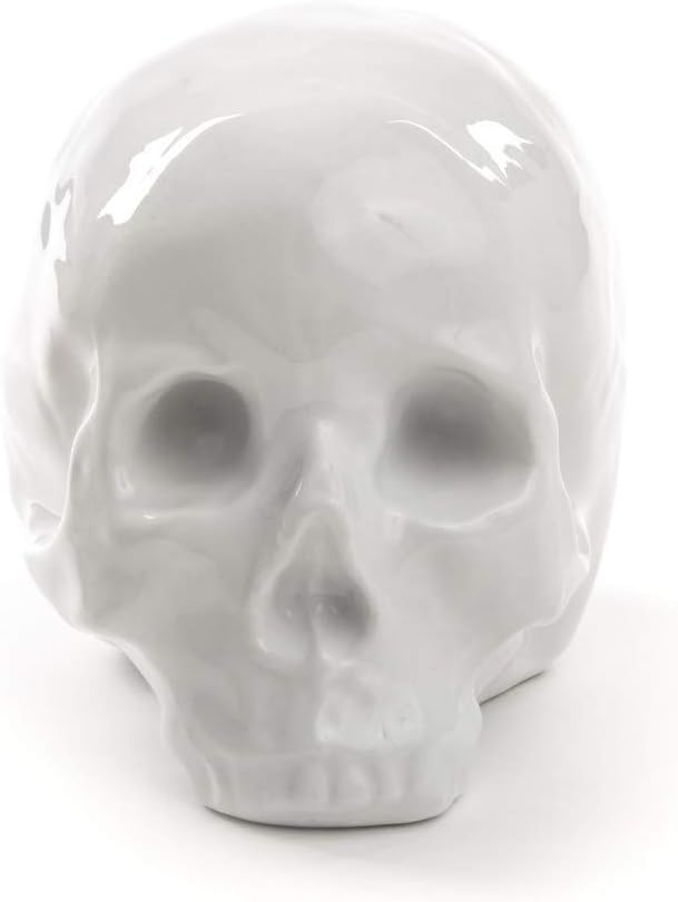 SELETTI My Skull Kuriositäten, Porzellan, Weiss, 25 x 14 x 15 cm