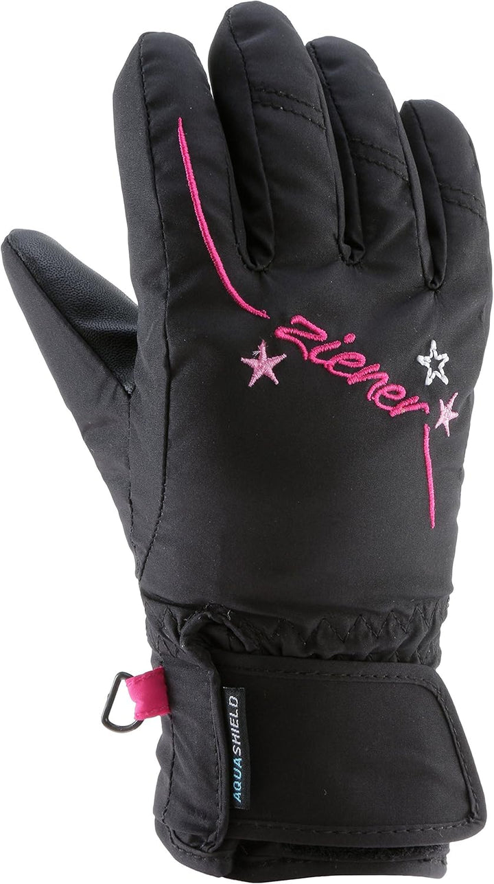 Ziener Mädchen LULA AS GIRLS glove junior Ski-handschuhe / Wintersport | wasserdicht, atmungsaktiv S