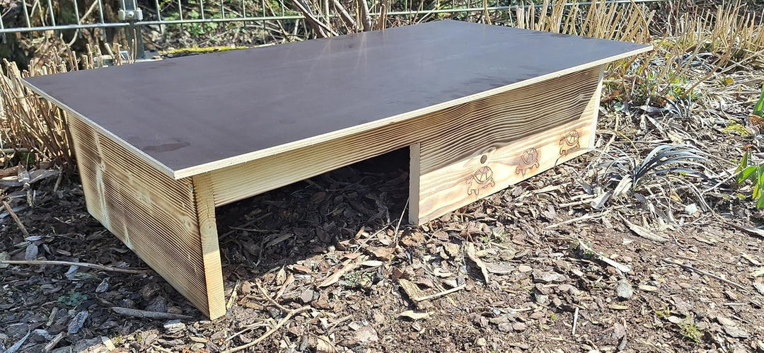Premium Schildkrötenhaus aus 20mm Vollholz (SH13) - Schildkrötenhaus Schildkrötengehege Schildkröte