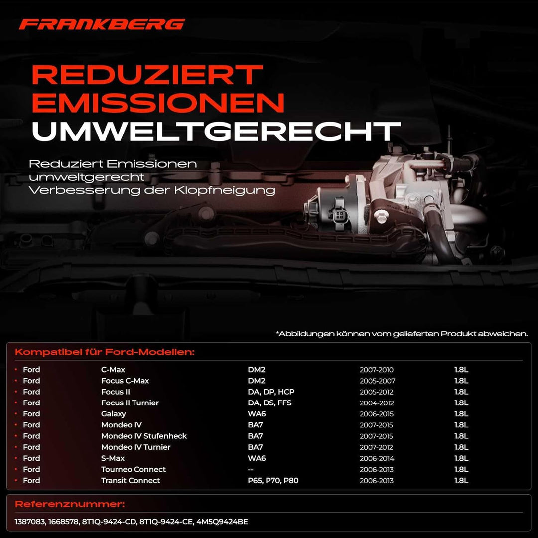 AGR-Ventil Kühler Abgasrückführung für C-Max Focus C-Max Focus II Stufenheck Turnier Galaxy Mondeo I