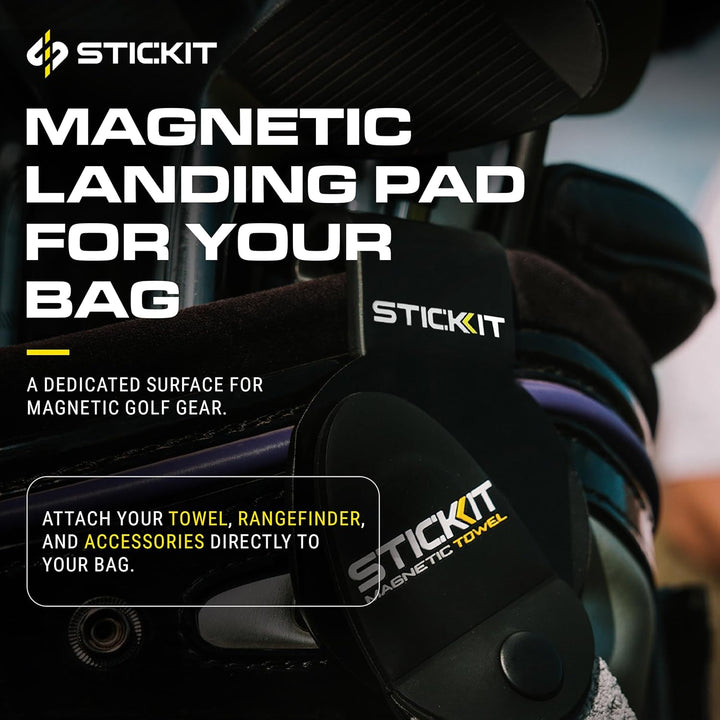 STICKIT Magnetischer Golftaschen-Landeplatz I Metalltaschen-Clip für schnelle und einfache Verwendun