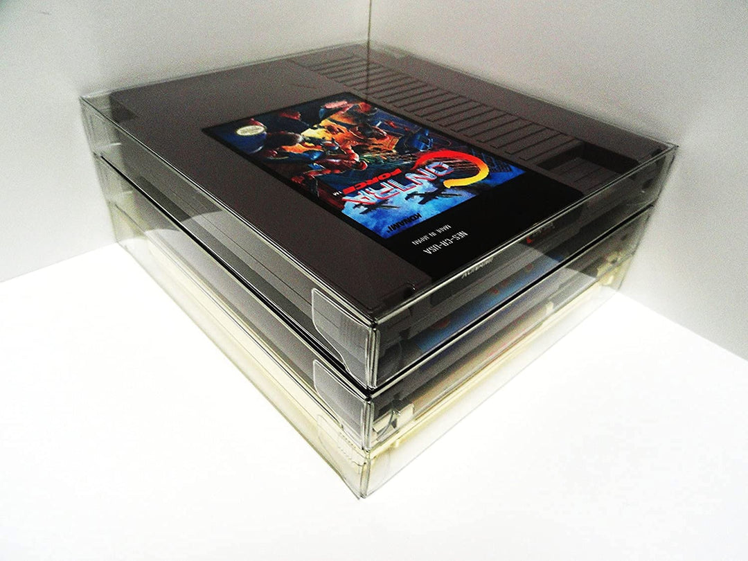 Link-e : 10 X Transparente Kunststoff Schutzhulle Kompatibel mit Nintendo NES Spielkassette