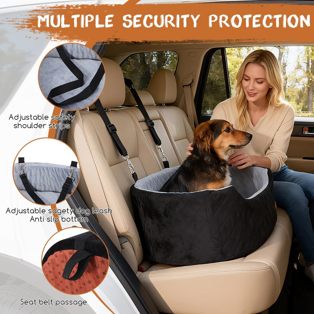 Hunde Autositz für grosse/mittlere Hunde, Pet Booster Sitz für Autos, SUVs und Lastwagen, Reisehunde