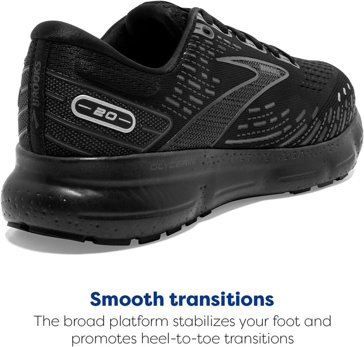 Brooks Ghost Gtx M, Herren Sportschuhe - Running 42.5 EU Schwarz Schwarz Ebenholz, 42.5 EU Schwarz S