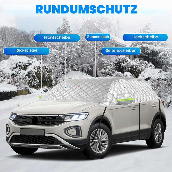 Hagelsichere Autoabdeckung Winter Passend für VW T-ROC 2017-2025, Auto Halbgarage Abdeckplane Wasser
