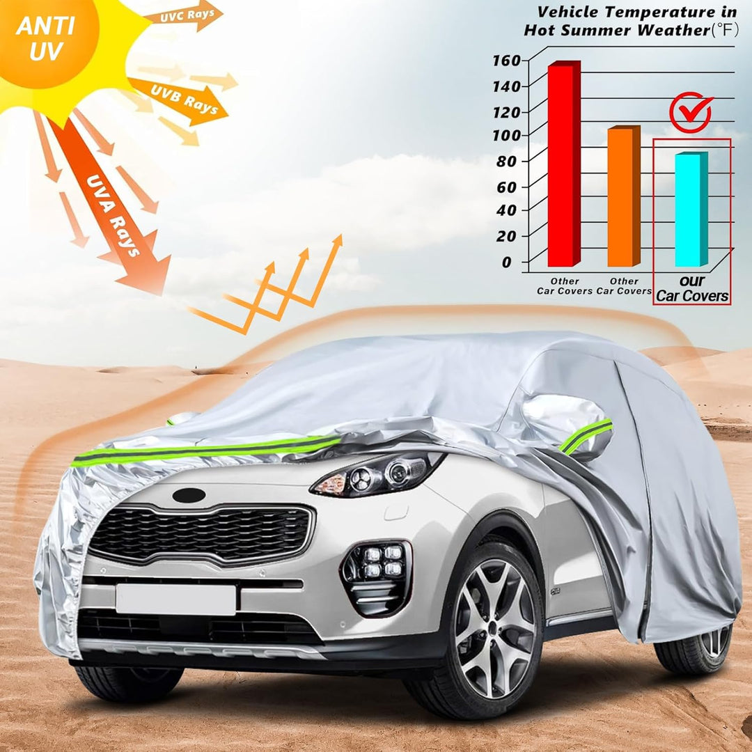 Autoabdeckung Outdoor Wasserdicht Passend für 2010-2025 Kia Sportage, Sommer Vollgarage Autoplane Au