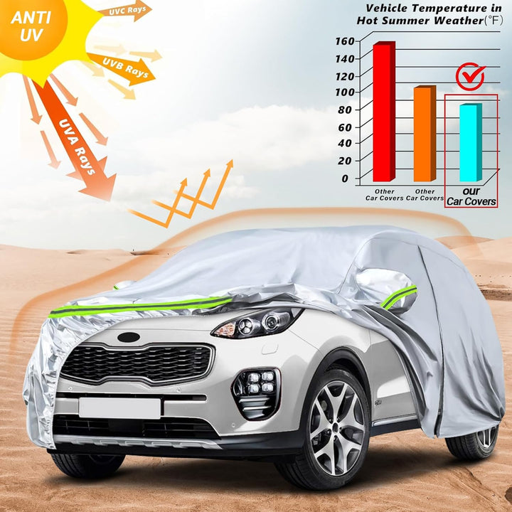 Autoabdeckung Outdoor Wasserdicht Passend für 2010-2025 Kia Sportage, Sommer Vollgarage Autoplane Au