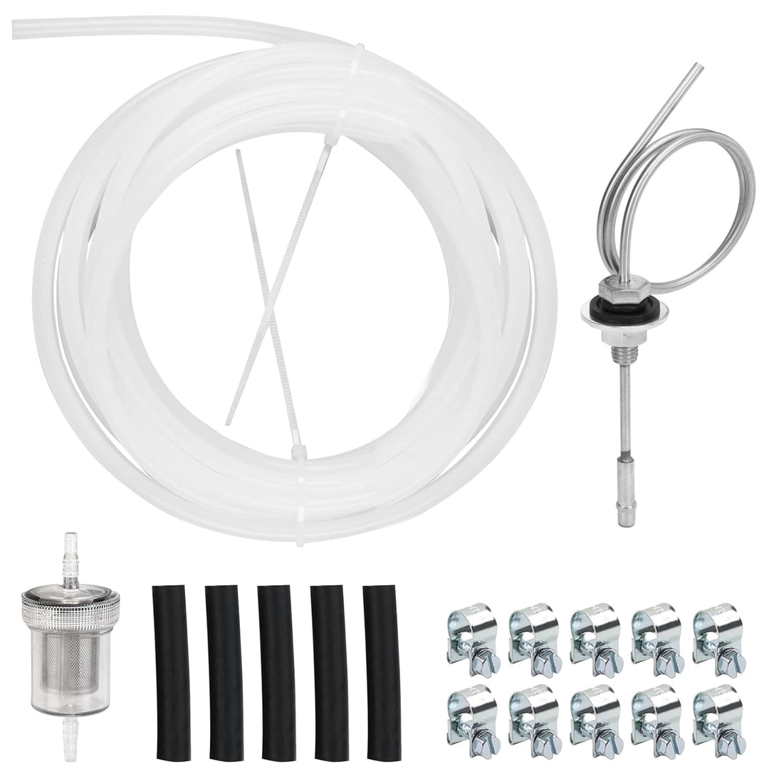 BuleXP Kraftstoff Standrohr Set Benzinschlauch Kit Tankentnehmer Standrohr mit 5M Benzinschlauch Ölf