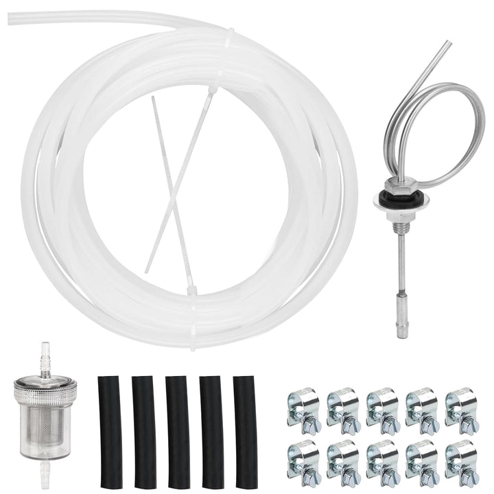 BuleXP Kraftstoff Standrohr Set Benzinschlauch Kit Tankentnehmer Standrohr mit 5M Benzinschlauch Ölf