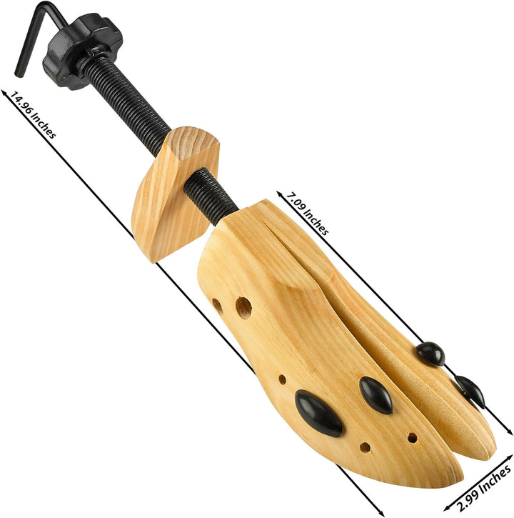 MEDca Professioneller 2-seitiger Holzschuhspanner, Deluxe-Holzschuh für Herren und Damen, Grösse L,