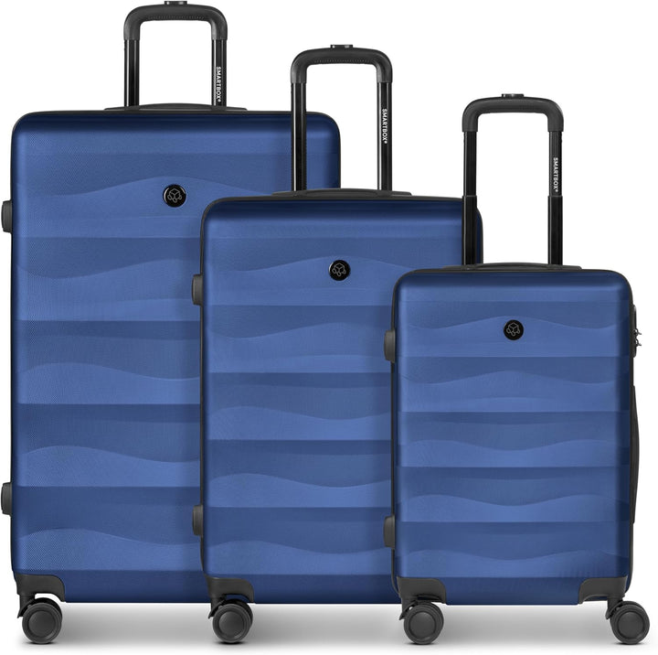 SMARTBOX Hartschalen Koffer-Set 3-teilig für Damen & Herren | leichte & stabile Reise-Trolleys aus h