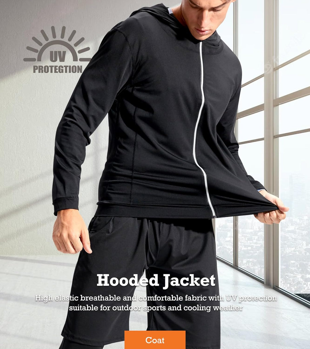 5pcs Trainingsanzug Herren Activewear Laufshirt Schwitzanzug Sportbekleidung Schwitzanzug Kompressio