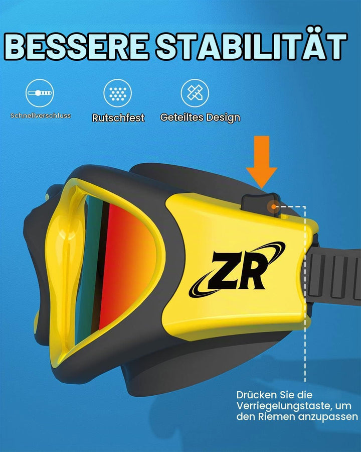 ZIONOR G1 NEW Polarisierte Schwimmbrille für Erwachsene Damen Herren – Beschlagfrei, 100% UV-Schutz,