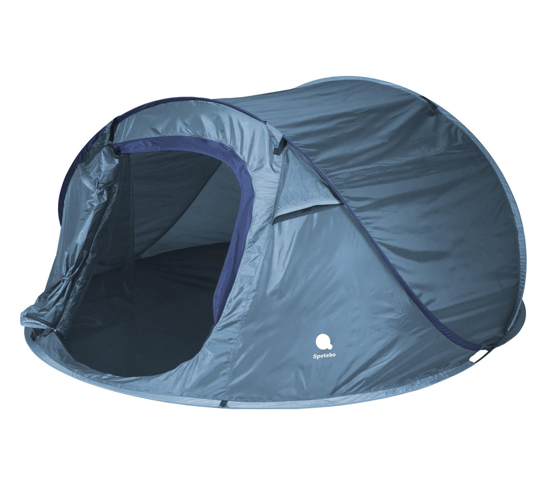Pop Up Wurfzelt für 2-3 Personen in blau, grün oder Silber - Trekking und Camping Sofortzelt - Autom