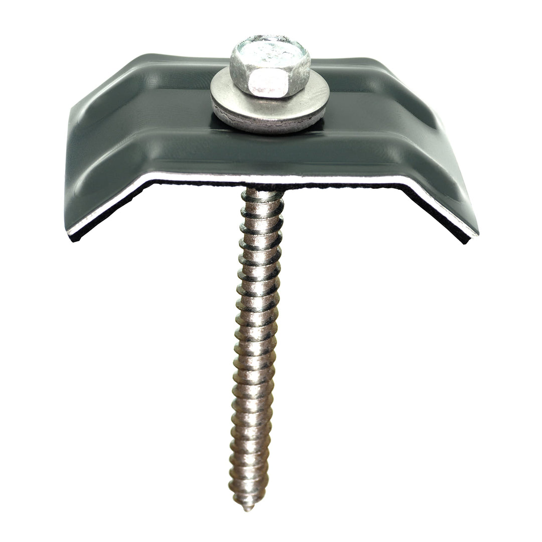 100 Stück Kalotten 33/48 Anthrazitgrau RAL 7016 für Trapezblech Siegmetall S35/207 M35.1/207 TP18 We