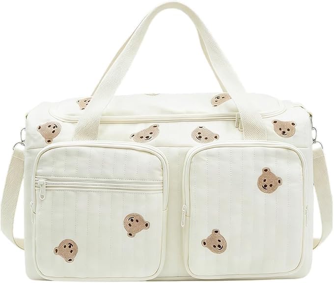 FARYODI Grosse Wickeltaschen Kliniktasche Geburt 48 × 22 × 26 cm, Vielseitige Wickeltasche für Mütte