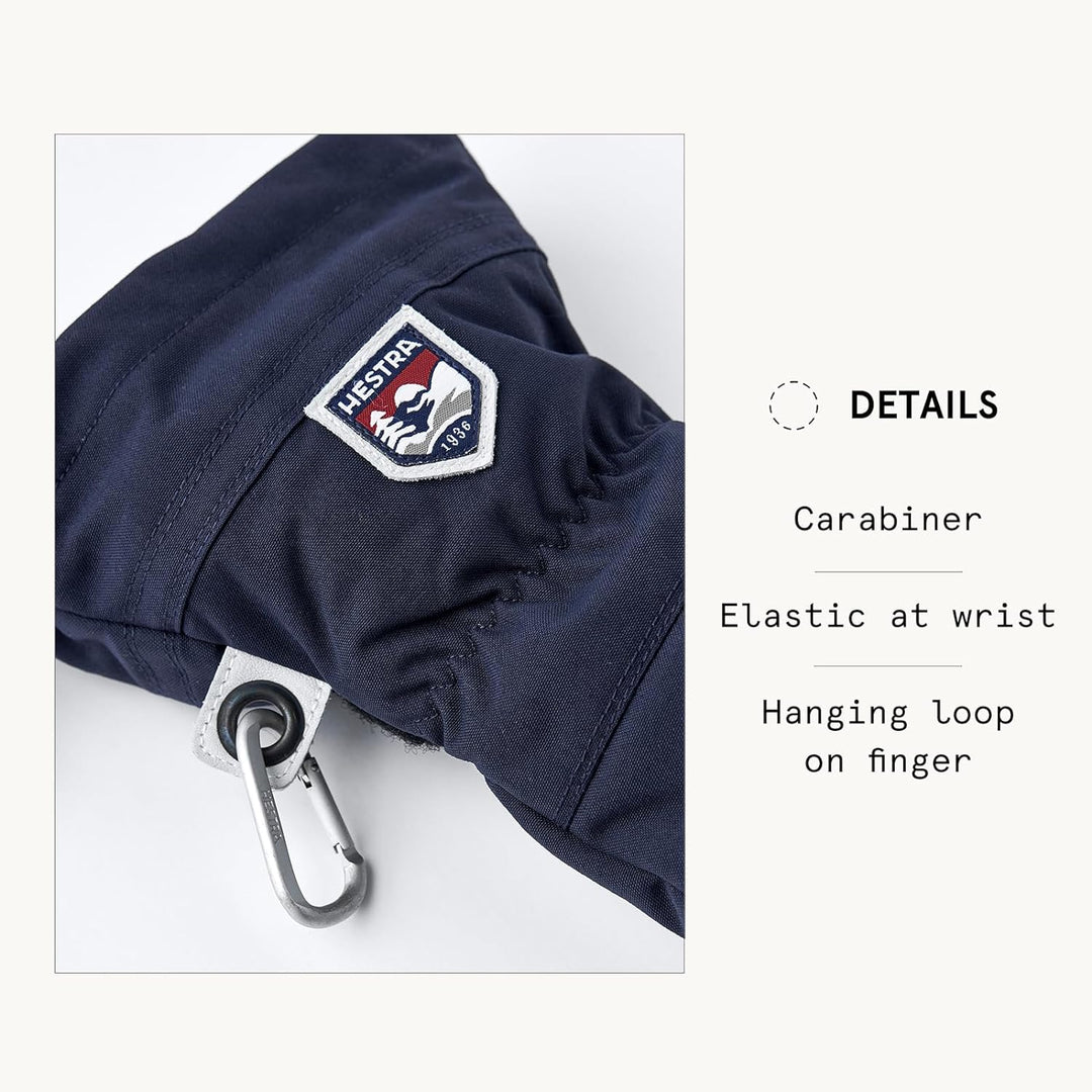 HESTRA Herren-Armee-Heli-Ski-Handschuhe aus Leder 7 navy, 7 navy