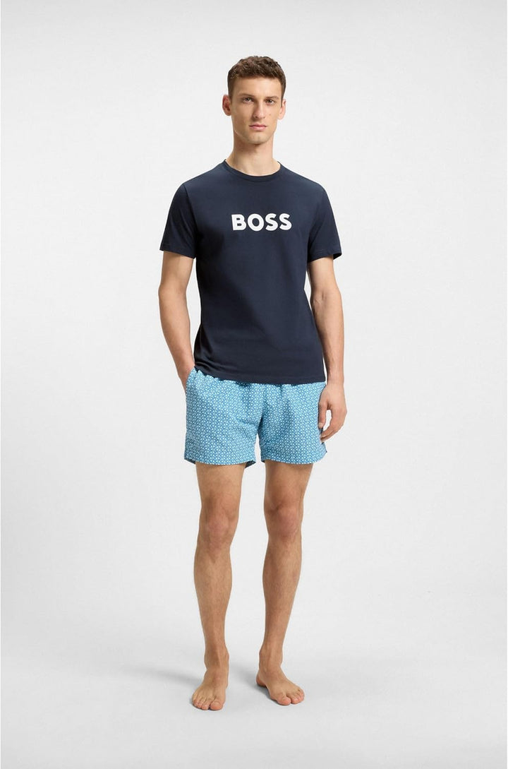 BOSS Herren Rn Beach_T_Shirt XS Blau, XS Blau
