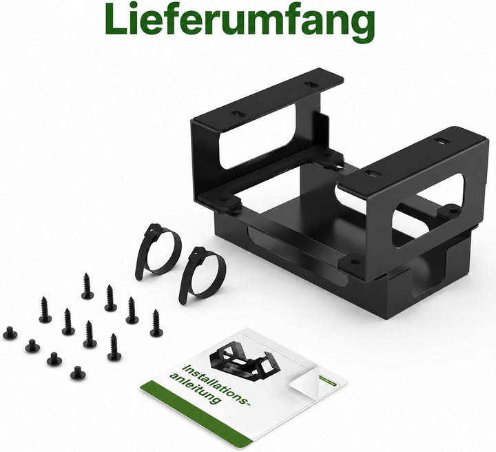 Metall Untertisch Halterung Kompatibel mit CalDigit TS4 / TS3 Plus / TS5 Dock + Netzteil Ladekabel V