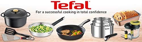 Tefal Primary Schmorpfanne 24 cm + Glasdeckel, hochwertiger Edelstahl, gesunde Antihaftbeschichtung,