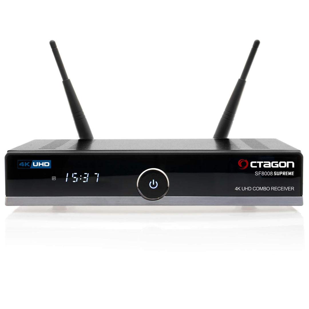 Octagon SF8008 V3 (Version 3) UHD 4K Supreme Combo Receiver, Sat- Kabel- & DVB-T2 Receiver, E2 Linux
