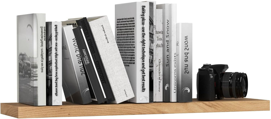 AKORD Wandregal PS-4 80 cm | Bücherregal Spielzeug Blumen Dekorationen | für Wohnzimmer Schlafzimmer