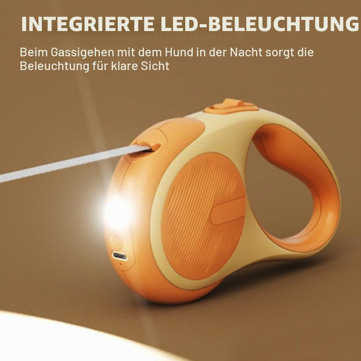 Einziehbare Hundeleine Mit Licht - 3m/5m Ausziehbare Leine für Kleine, Mittelgrosse und Grosse Hunde
