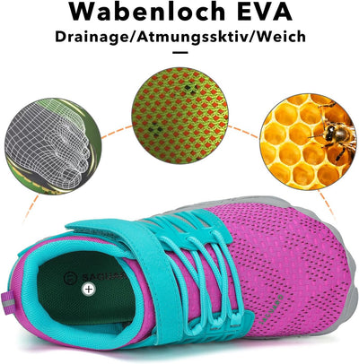 SAGUARO Barfussschuhe Kinder Barfussschuhe Schnell Trocknend Badeschuhe für Jungen Mädchen Gr.24-36
