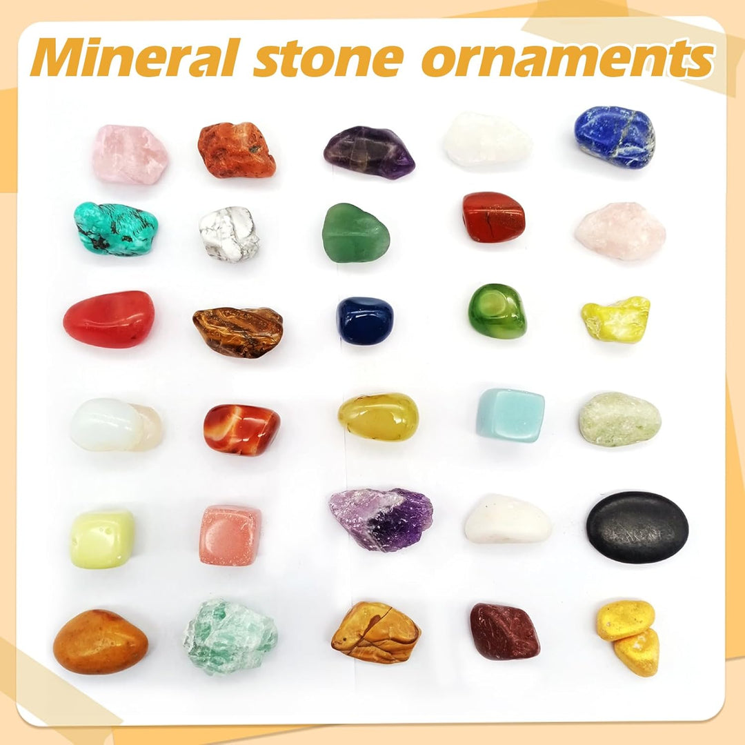 Edelsteine Set, 80 Mineralien Edelsteinen, Natürliche Kristalle Edelstein Sammeln, Edelsteinsammlung
