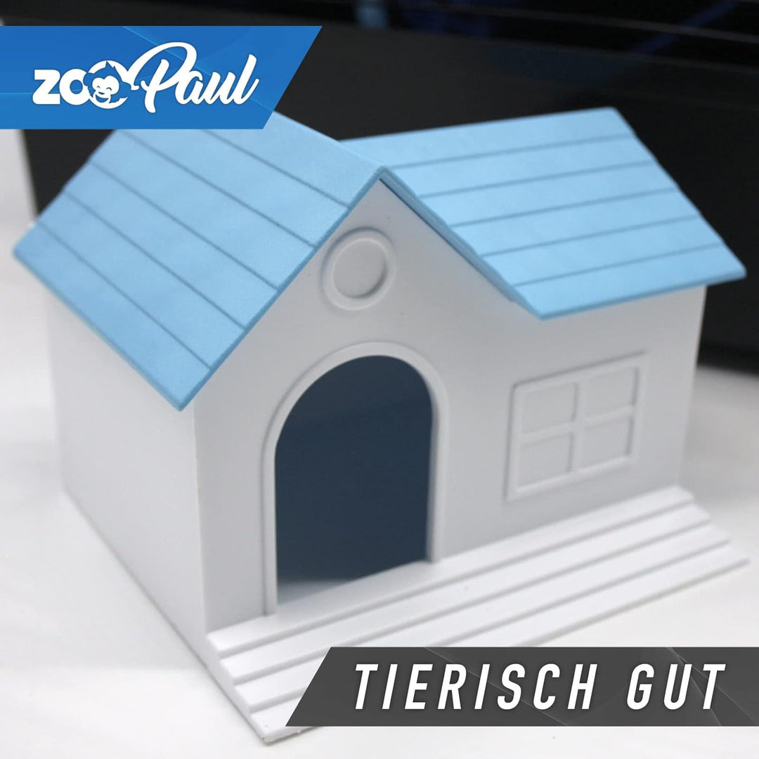 ZooPaul XXL Nagerkäfig Hamsterkäfig schwarz beige Maus Käfig Tunnelsystem Zubehör (blau), blau