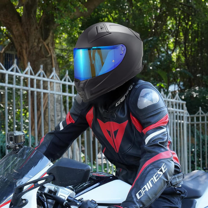 VCOROS Motorradhelm Visier,Motorrad Windschutz Helm Objektiv Visier,Helmvisier für FF811/VECTOR II/C