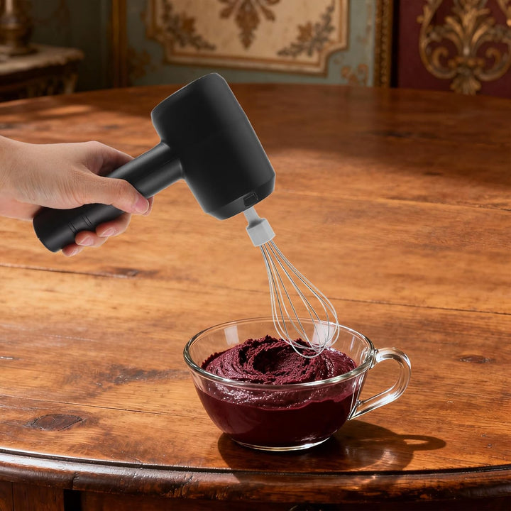 Happyyami Elektrischer Haarfärbemixer für den Salon: 20-W-Akku-Handmixer zum Haarefärben – Automatis