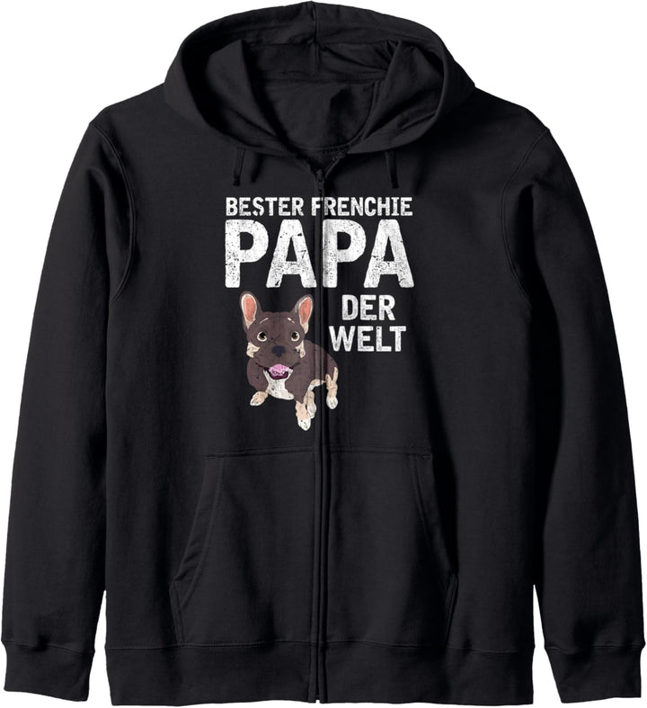 Bester Frenchie Papa der Welt Vatertag Hund Bulldogge Kapuzenjacke