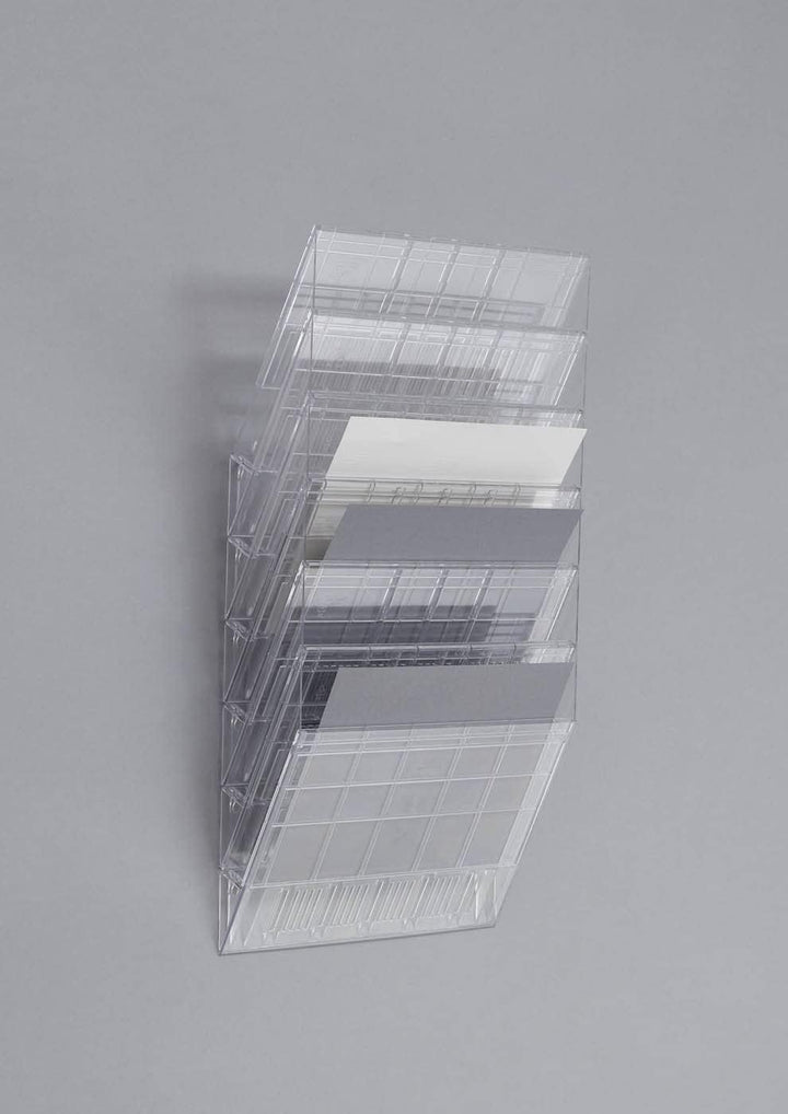 Durable Flexiboxx Prospektspender 6 A4 Querformat, 1709785400 Transparent Querformat, Transparent Qu