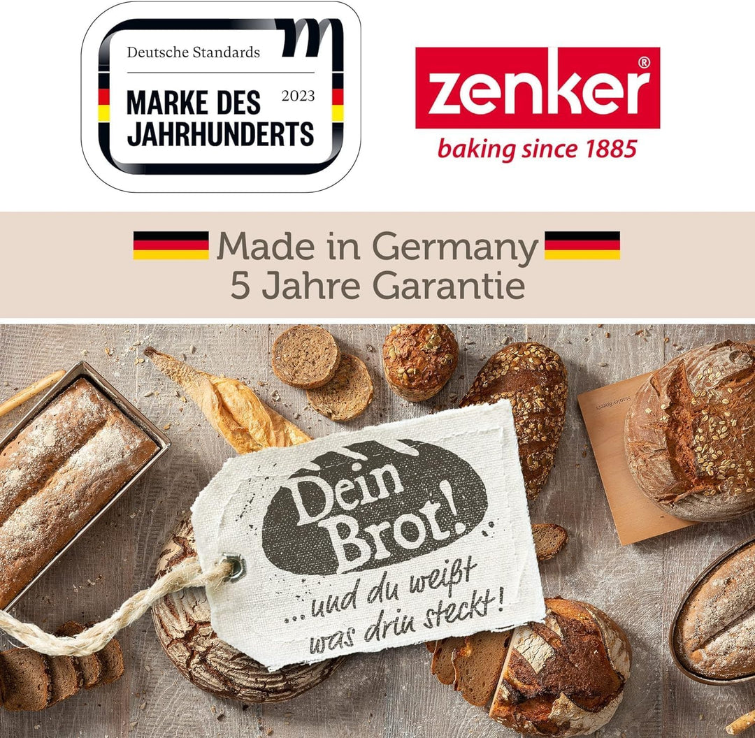 Zenker Brotform oval BLACK METALLIC, Brotbackform mit keramisch verstärkt Antihaftbeschichtung, Kuch