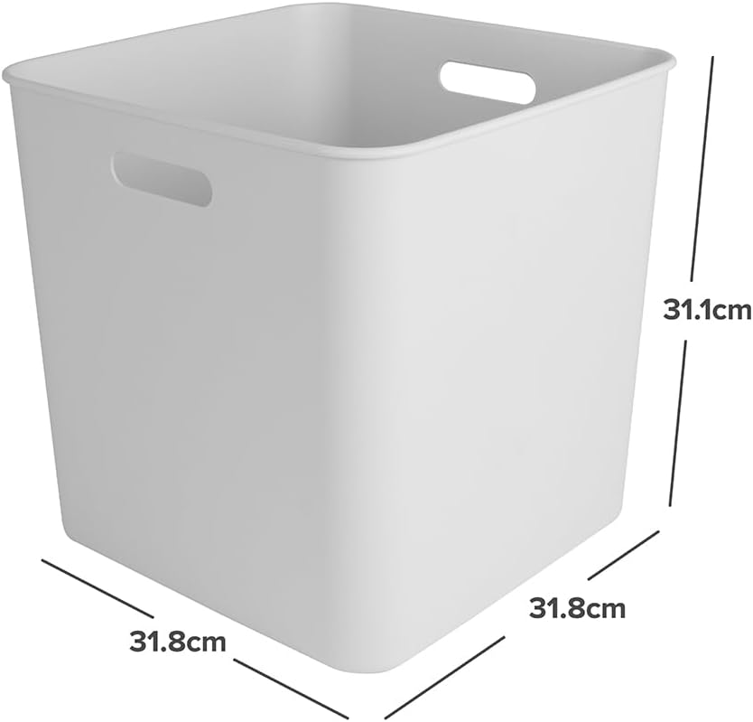 Sunware Sigma Home Aufbewahrungsboxen Klein 25L - 31,8x31,8x31,1cm - Kunststoff Aufbewahrungsbox Ohn