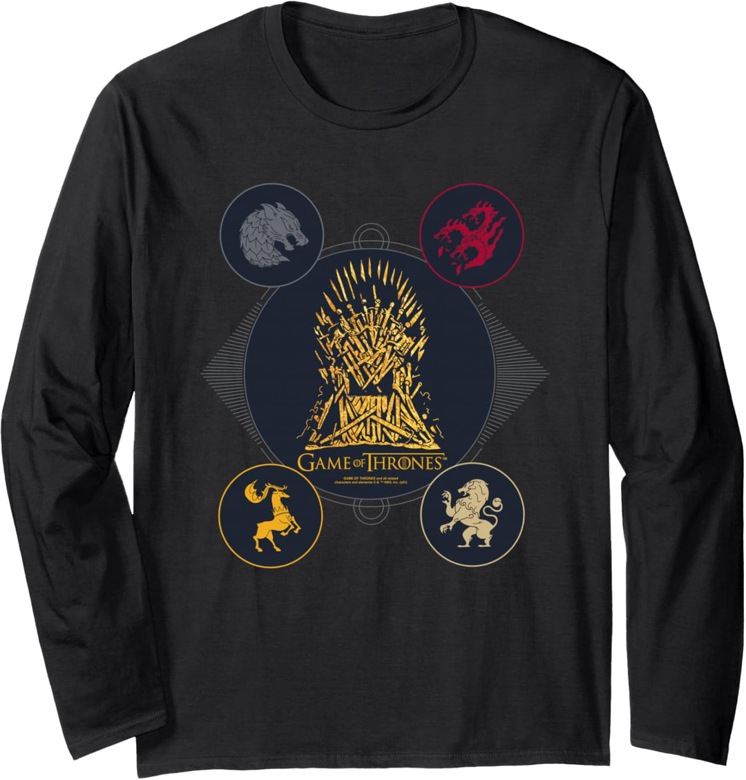 Game of Thrones 4 Houses for the Throne Langarmshirt