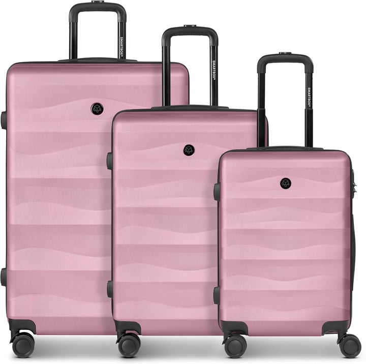 SMARTBOX Hartschalen Koffer-Set 3-teilig für Damen & Herren | leichte & stabile Reise-Trolleys aus h