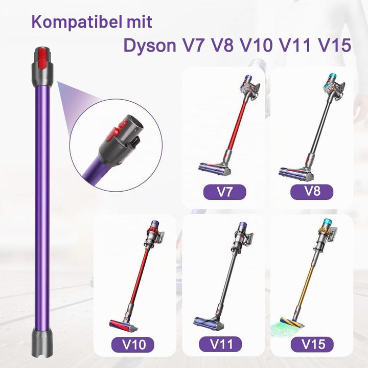 Verlängerungsrohr für Dyson V11 V15 V10 V8 V7 Stabstaubsauger, Ersatz Teleskoprohr Schnellspanner Ve