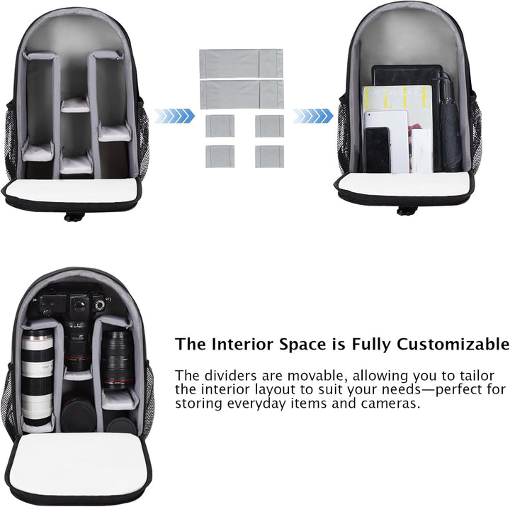 Kamerarucksack Kameratasche Spiegelreflex Klein Leicht Fotorucksack Kamera Rucksack für DSLR SLR und