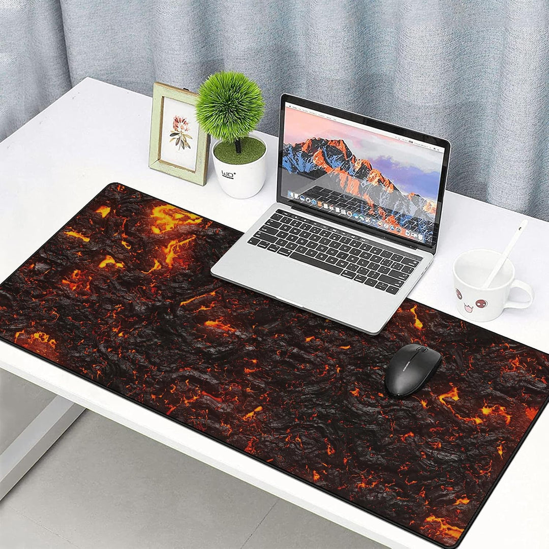 JIALONG Gaming Mauspad, XXL Mousepad, Durable Tischunterlage Schreibtischunterlage mit genähten Kant