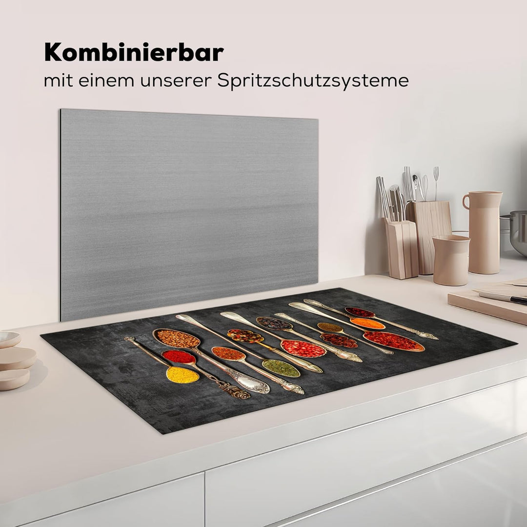 Herdabdeckplatte 90x52 cm Einteilig Ceranfeld Abdeckplatte Küche Deko Ceranfeldabdeckung Herdabdecku