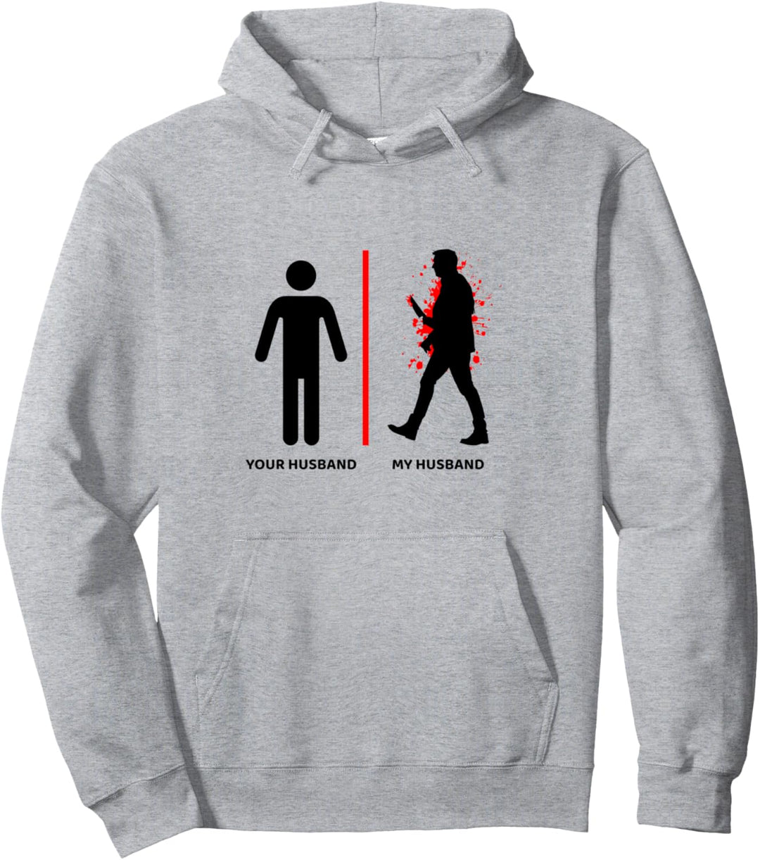 Dein Ehemann Mein Ehemann Serienmörder Halloweenparty Unheimlich Pullover Hoodie