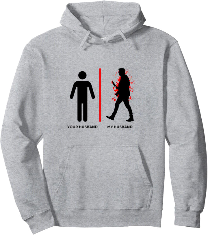 Dein Ehemann Mein Ehemann Serienmörder Halloweenparty Unheimlich Pullover Hoodie