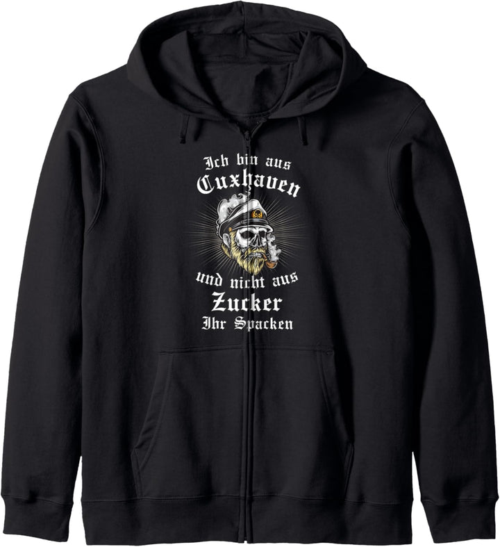 Cuxhaven Moin Nordlicht Anker Geschenk Kapuzenjacke