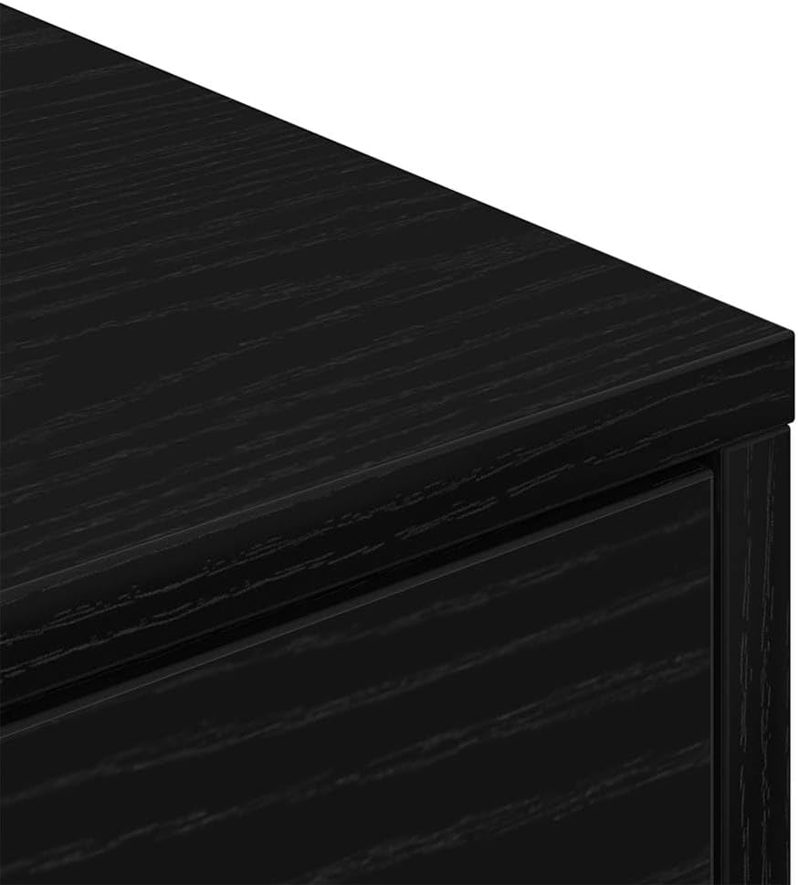 vidaXL Schuhregal Schwarz Eichen-Optik 60 x 35 x 84 cm Holzwerkstoff, Wohnzimmer, moderner Schuhschr