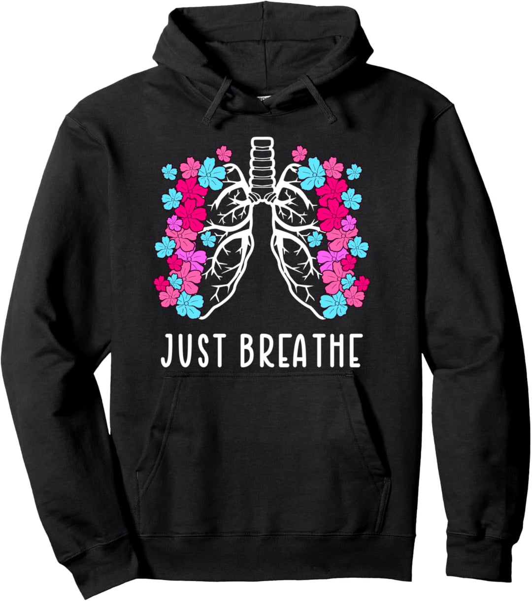 Lungen gefüllt mit Blumen – einfach atmen. Pullover Hoodie