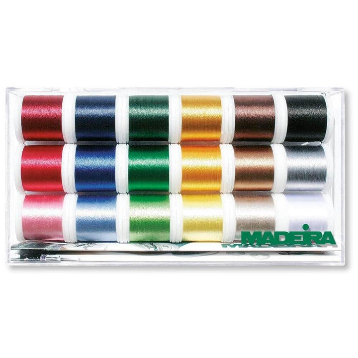 Madeira 25143 Tacony Rayon Gewinde sampler-18 Spulen, 18 Spools, One Size
